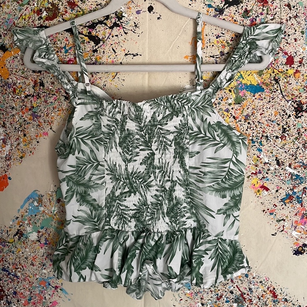 Cotton  corset style tank top. Size L